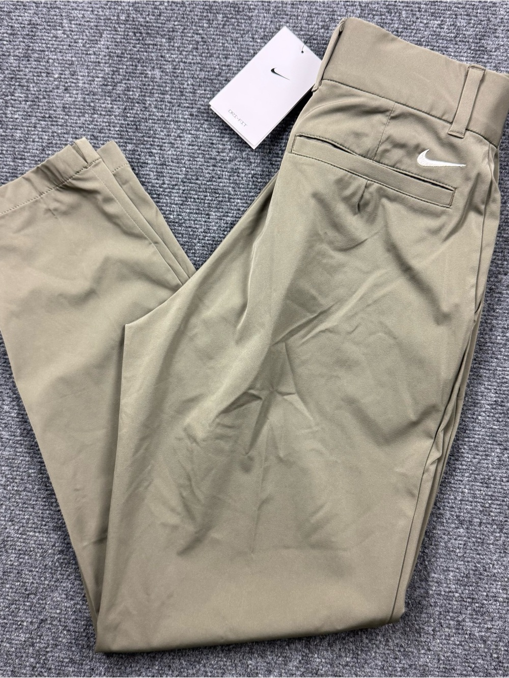 Nike Dri Fit Tour Golf Pants Standard Fit Olive Green Women's Size Small 9423